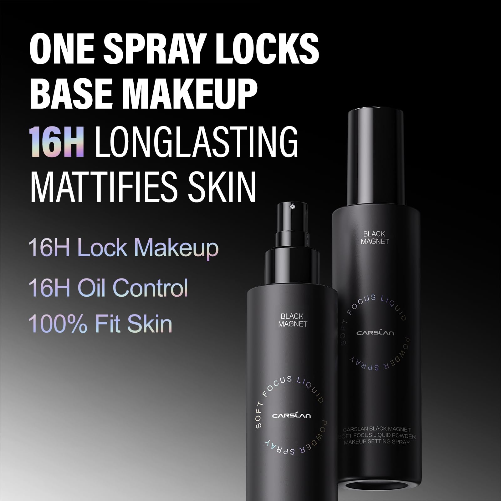 CARSLAN bouteille-spray-maquillage-100ml portable: retouches en déplacement.