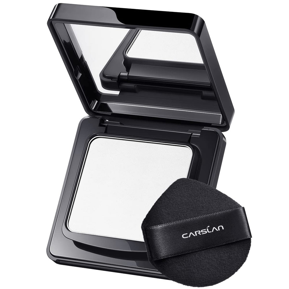 CARSLAN Poudre compacte visage résistante à l'eau pour tenue longue durée.