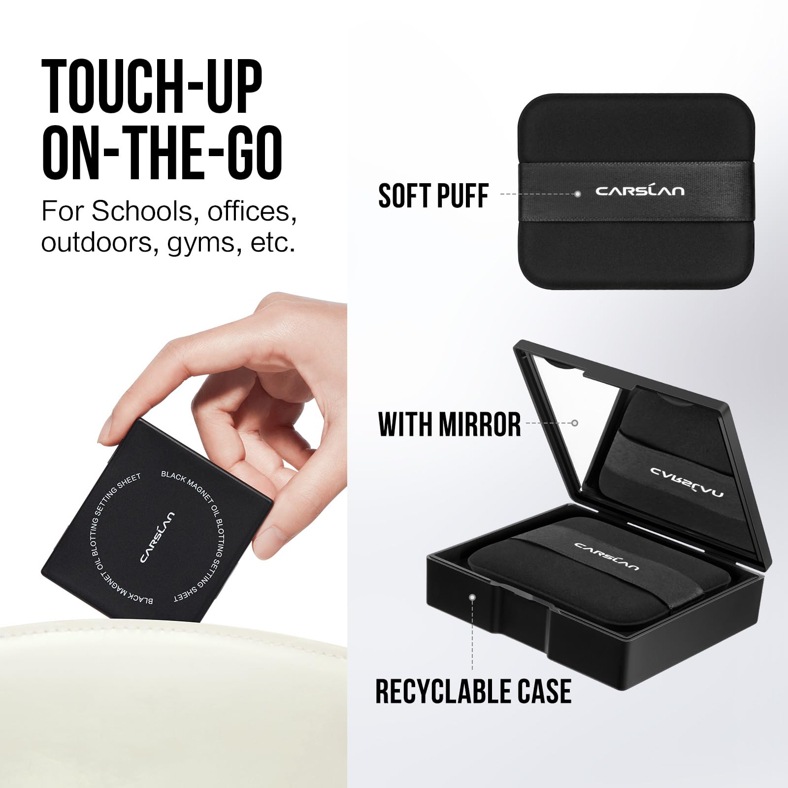 CARSLAN pochette portable compacte adaptée au sac à main