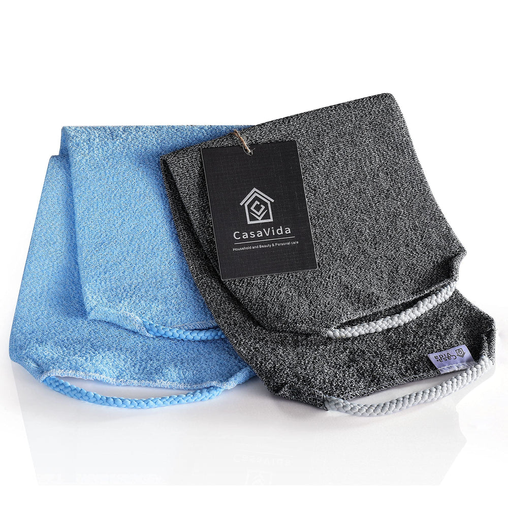CASAVIDA ensemble bleu et gris charbon options esthétiques pour votre douche.