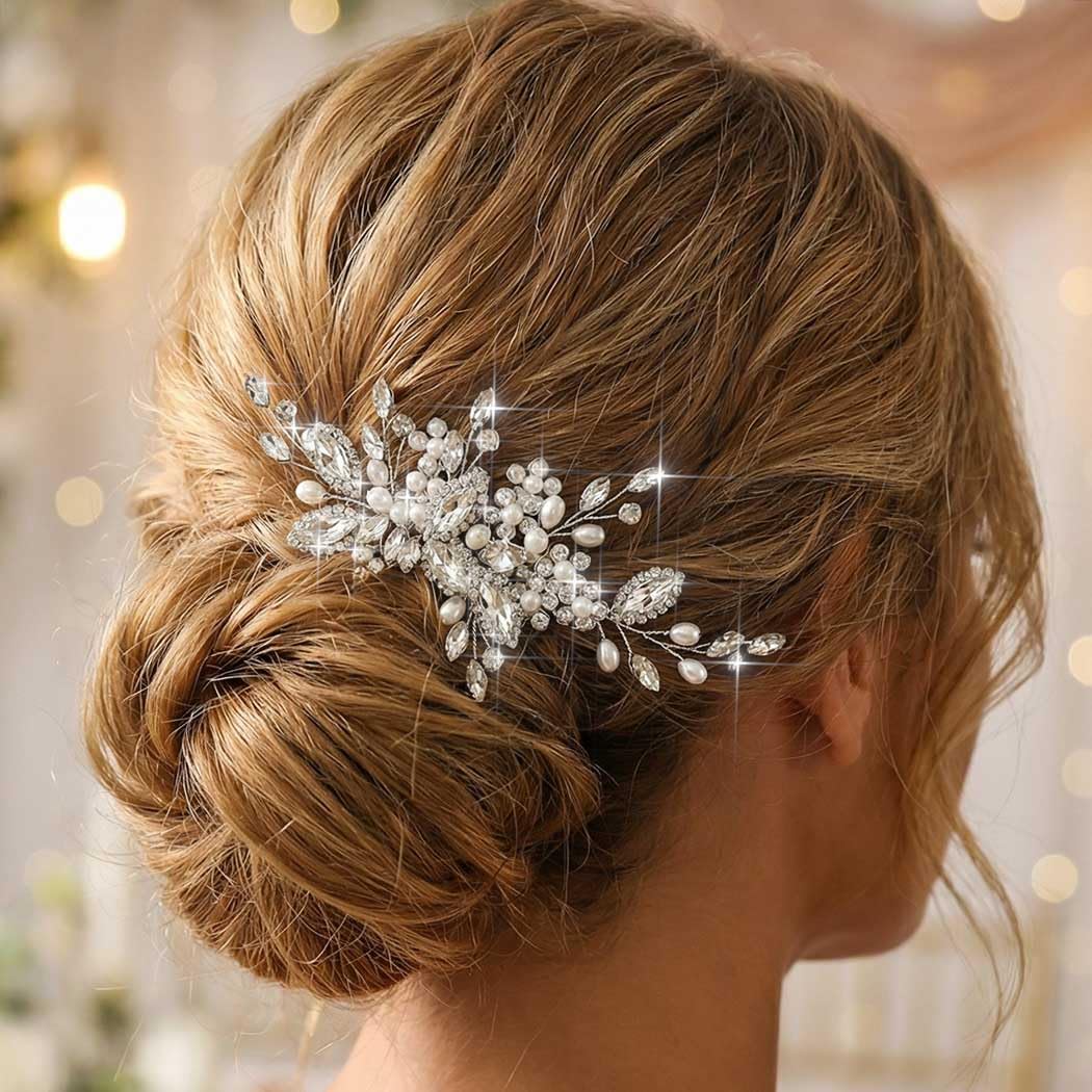 Casdre accessoire cheveux mariage pour cheveux fins et volumineux