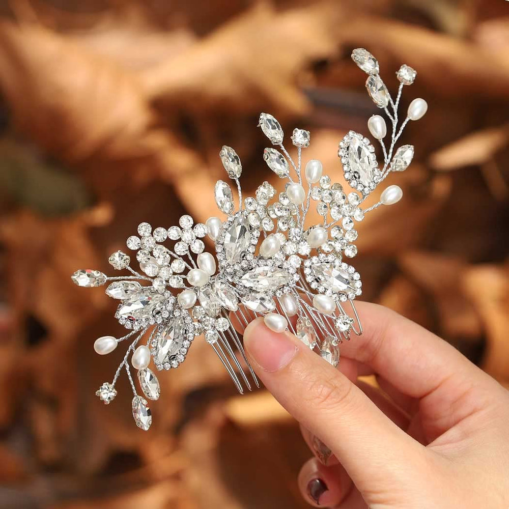 Casdre accessoire cheveux mariée arrière pour fixer élégamment la coiffure