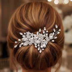 Casdre accessoire cheveux mariée cote flexible pour porter selon style