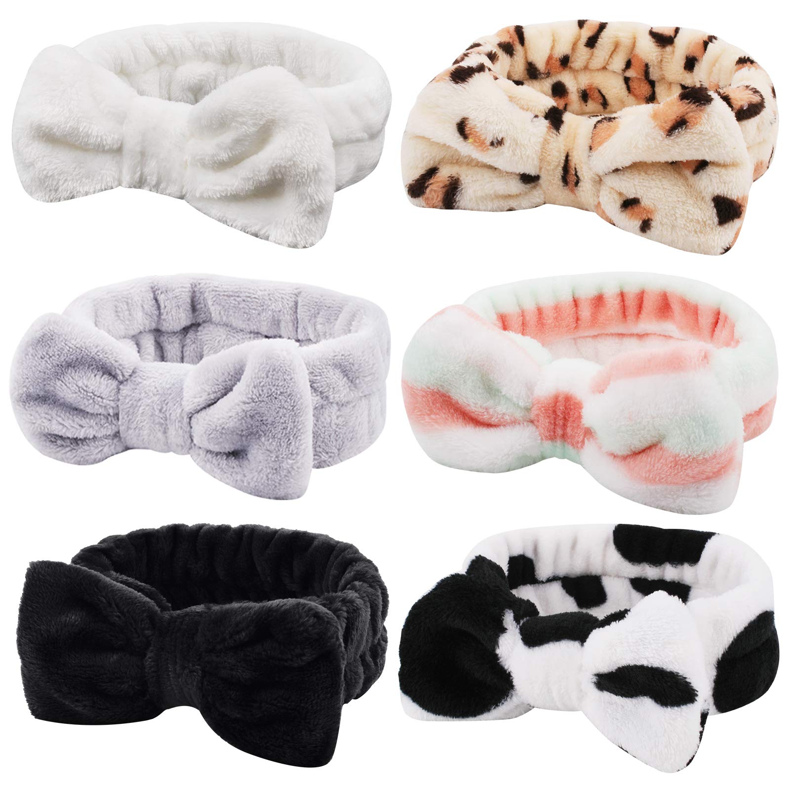 Casoty bandeau spa corail avec noeud pour garder les cheveux hors du visage lors du soin