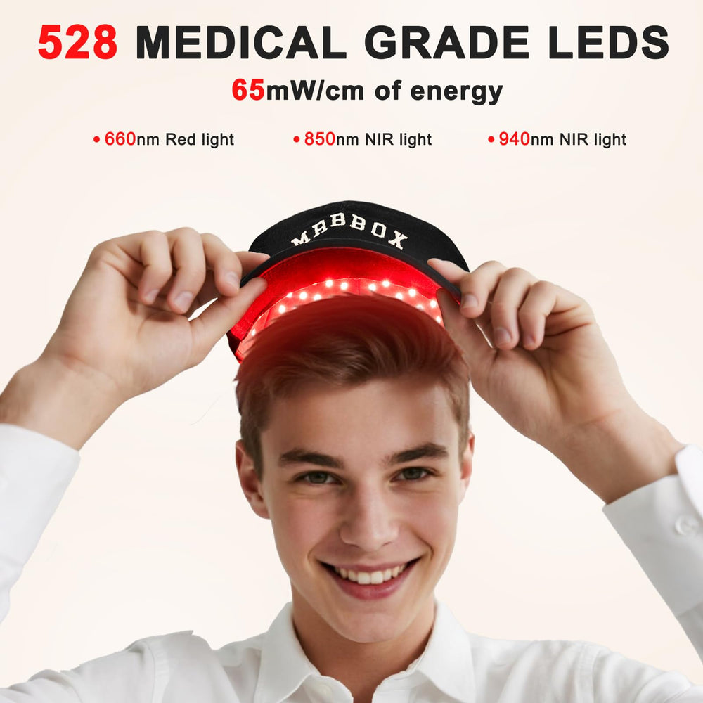 Casque Laser Croissance Cheveux, démarrage sans effets, design sûr et non invasif.