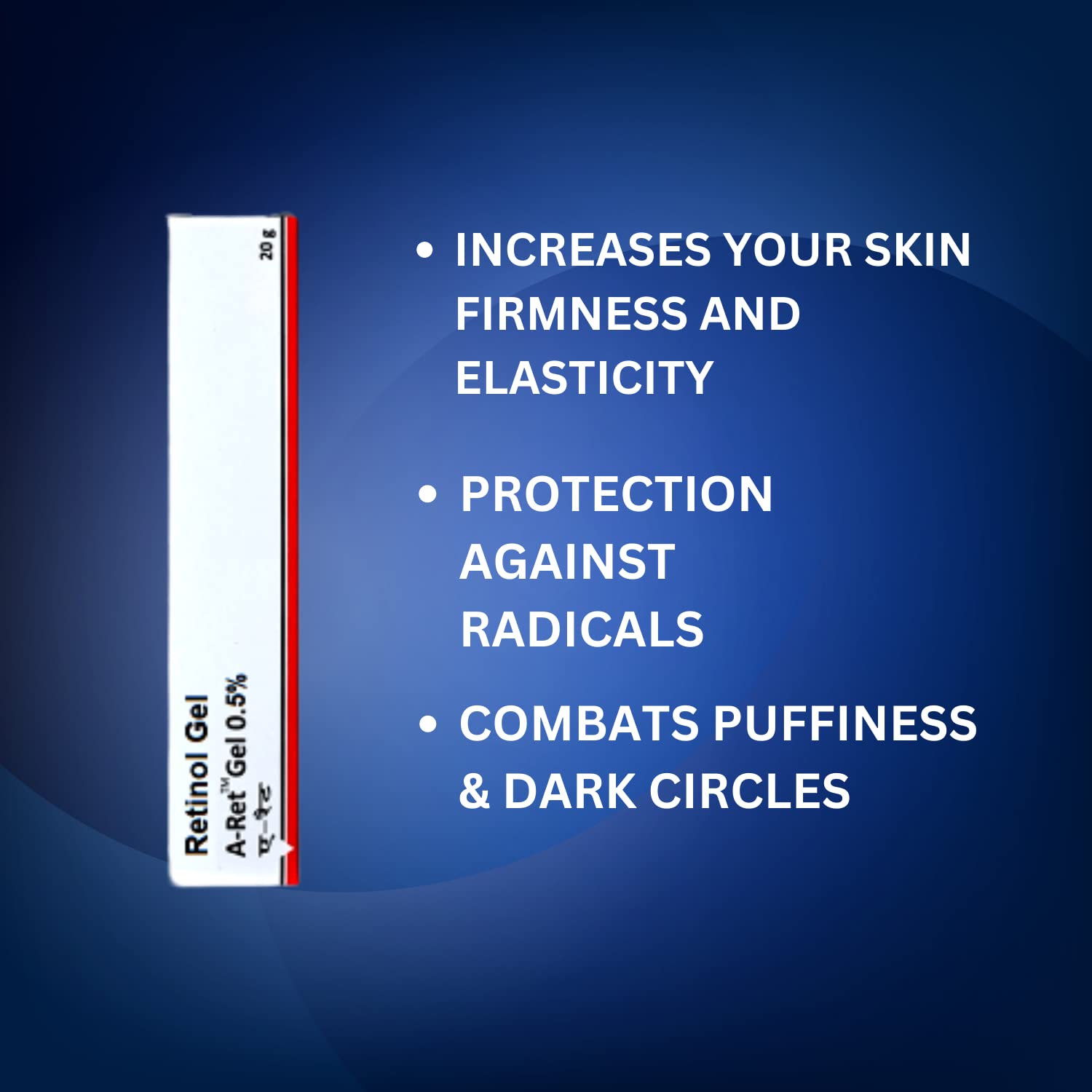Castel Royale Retinol Gel 0,05, application précise favorisant le renouvellement cutané.
