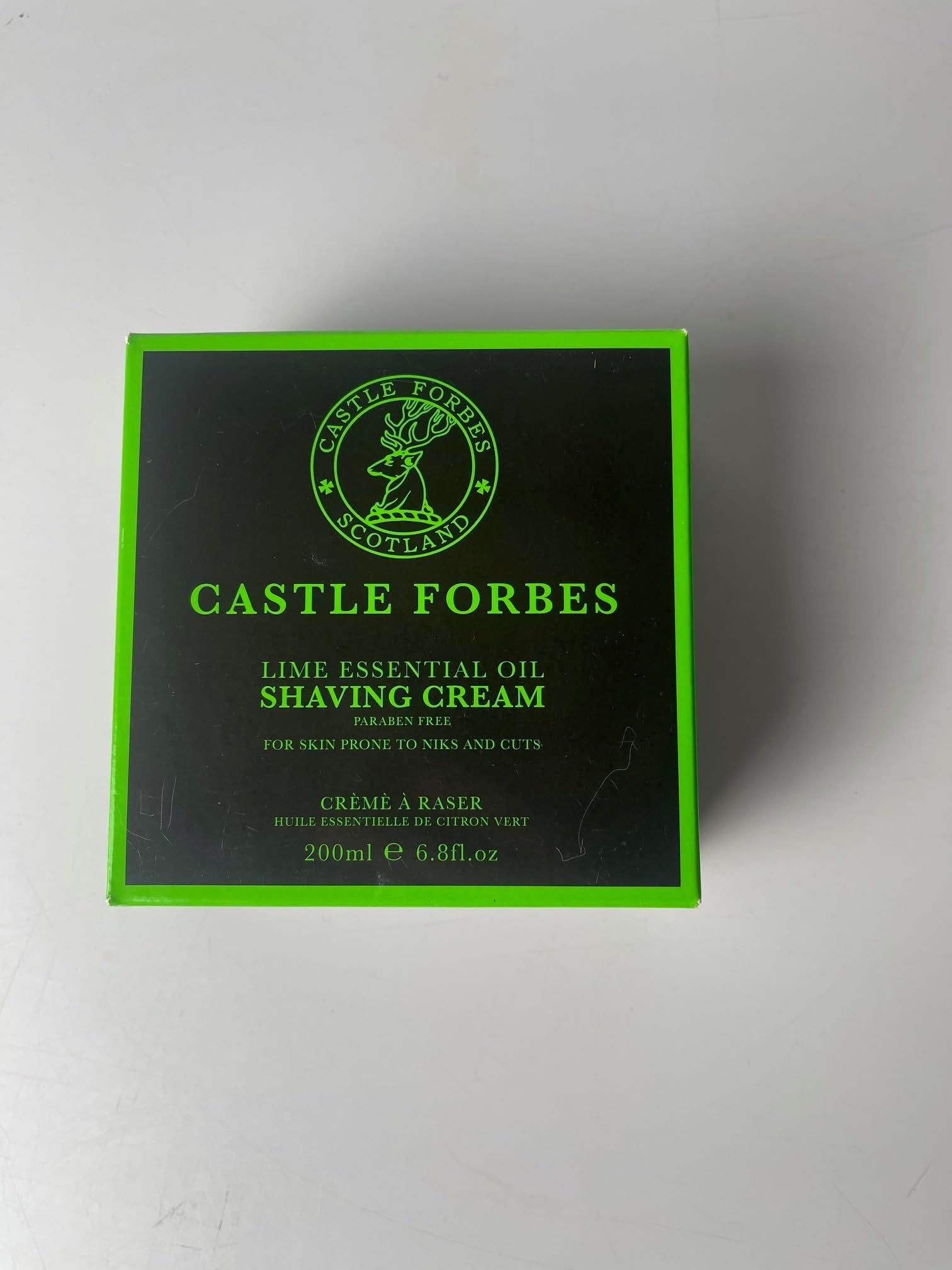 Castle Forbes Crème de rasage lime emballage durable: packaging premium et responsable.