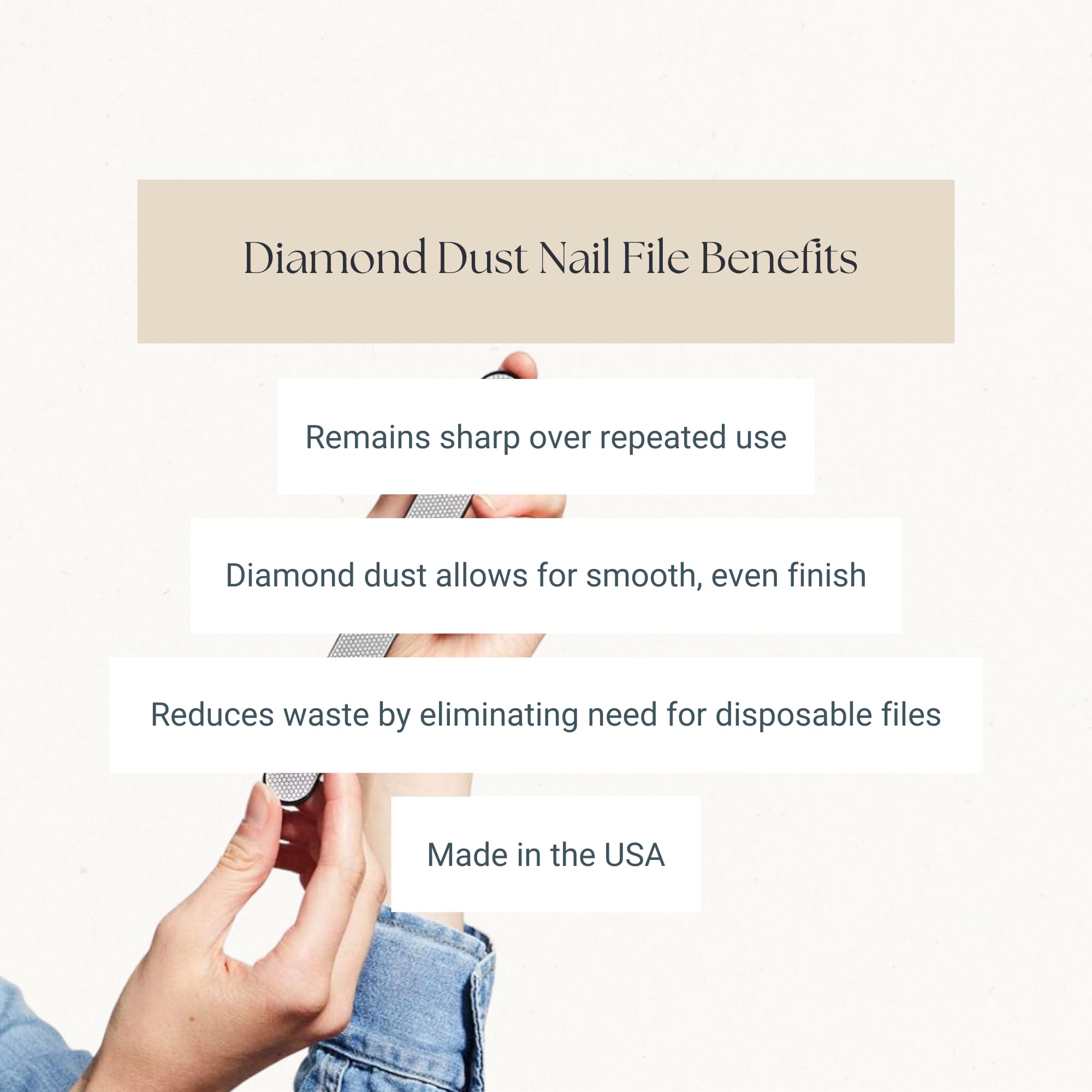Caswell-Massey Lime a ongles Diamond Dust, grain diamant fin pour polissage efficace.