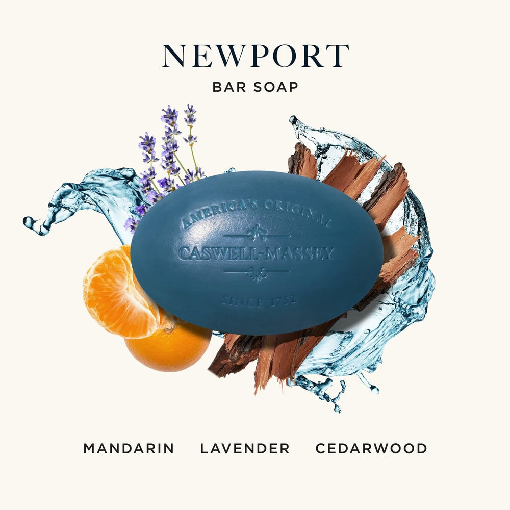 Texture détaillée du savon Newport, surface riche et luxueuse.