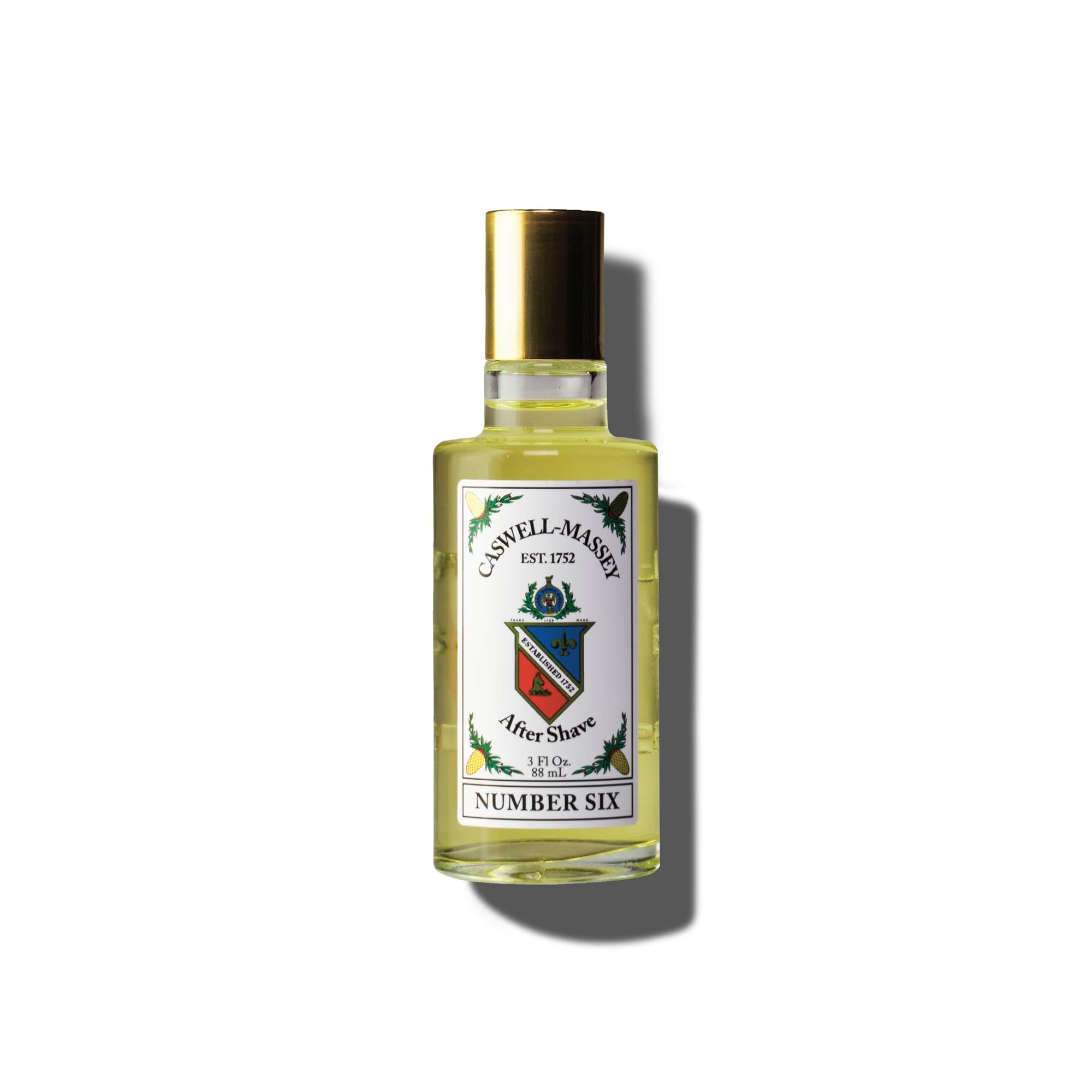 Caswell-Massey Number Six: Bouteille au cap doré pour une expérience de rasage raffinée