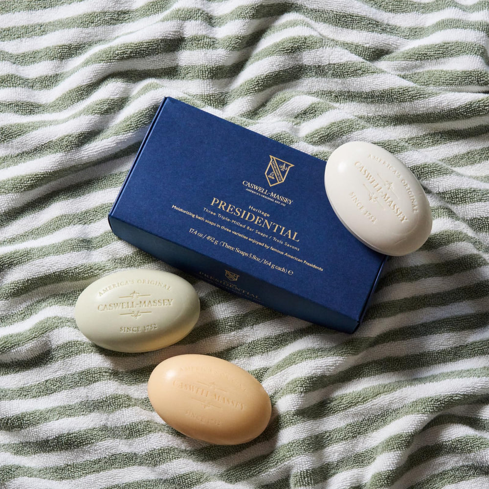 Caswell-Massey savon-barre moulage-triple: texture riche et hydratation durable
