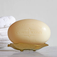 Savon Caswell-Massey pour visage, corps et mains, usage polyvalent.