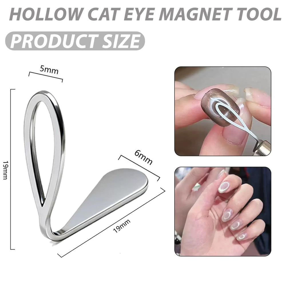 Aimant Cat Eye art lapin 3D, motif mignon sans effort.