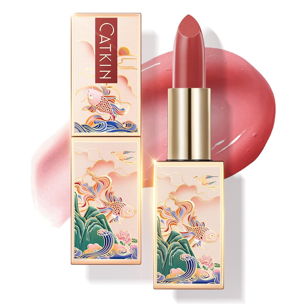 CATKIN Baume Lèvres Coloration Hydratant révèle une teinte personnalisée et une hydratation durable.