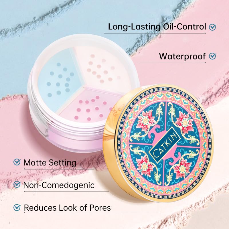 Catkin blue color swatch targets dark spots and under-eye tones.