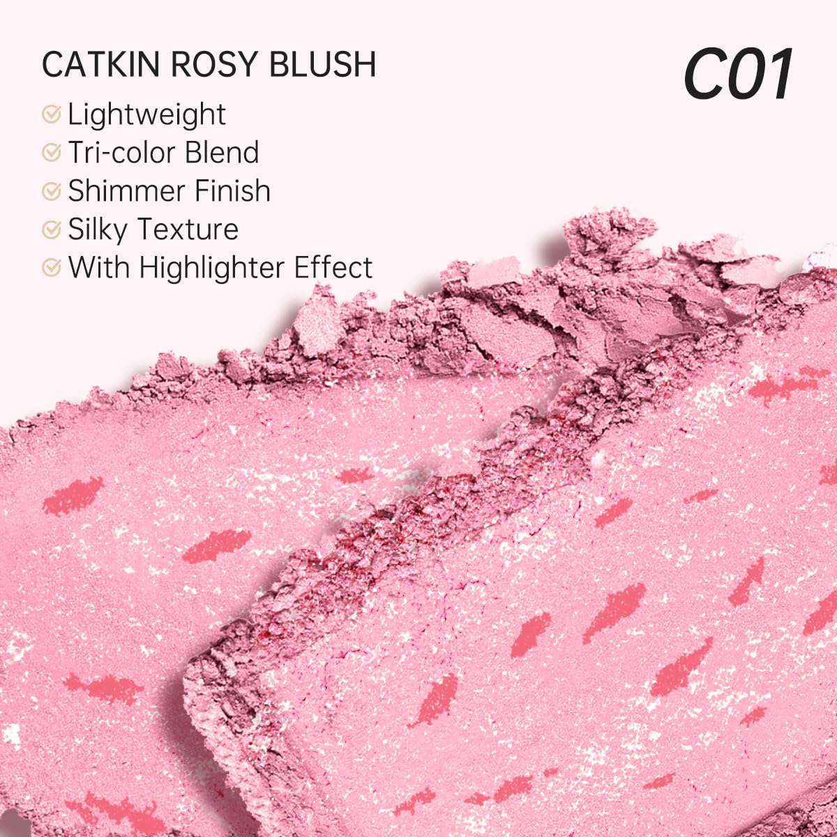 Catkin finition veloutée – maquillage facile et durable sur la peau.