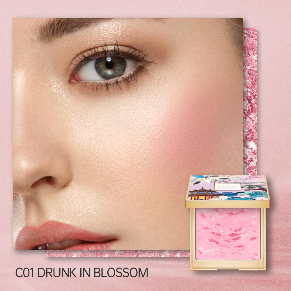 Catkin fard crème 2-en-1 – rouge à joues et lumière pour les pommettes.
