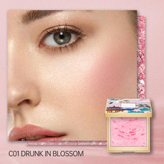 Catkin fard crème 2-en-1 – rouge à joues et lumière pour les pommettes.