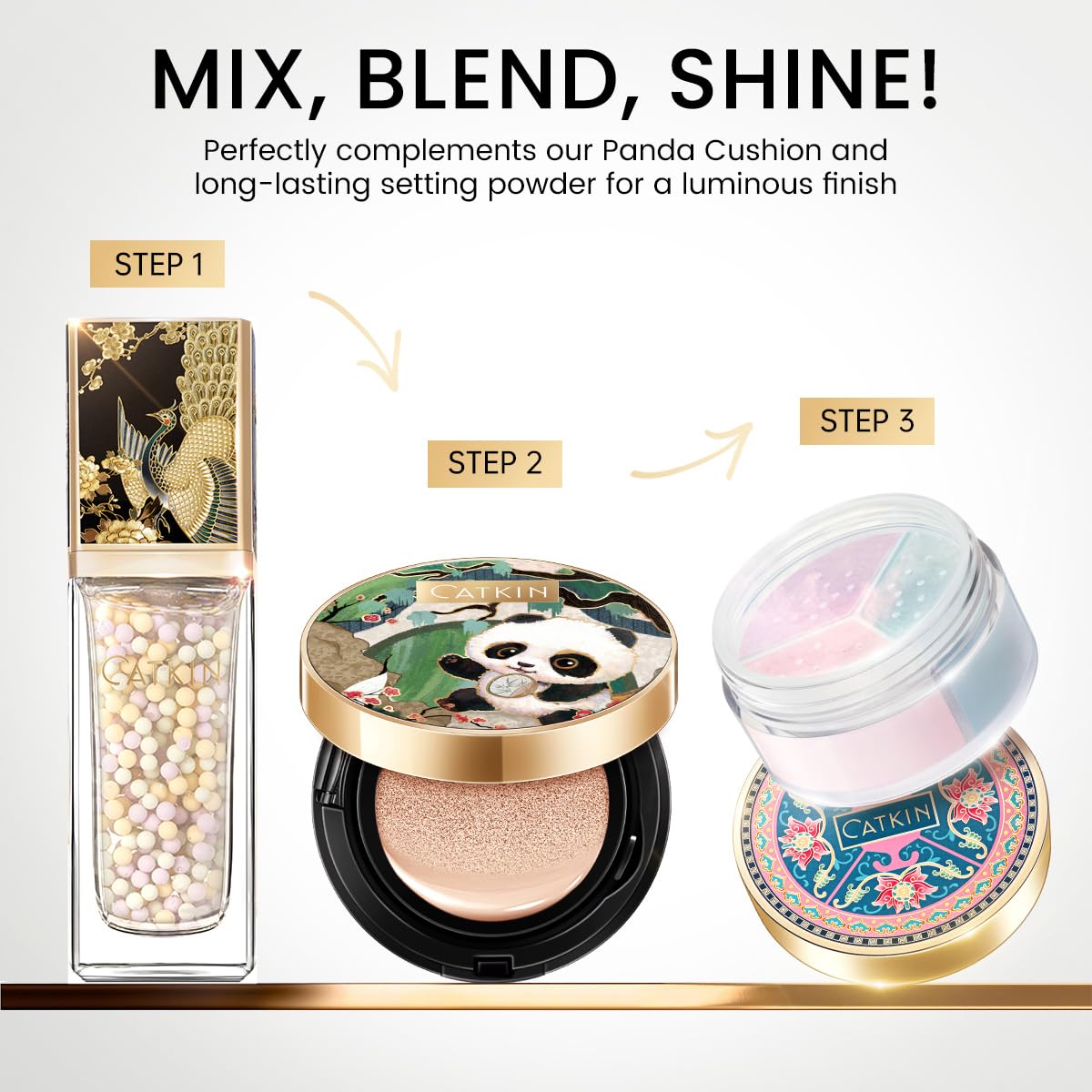 Catkin primer teint 3 en 1 application facile pour base maquillage homogène