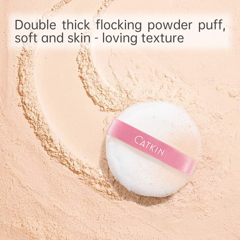 Catkin translucent powder close-up reveals a silky, matte finish.
