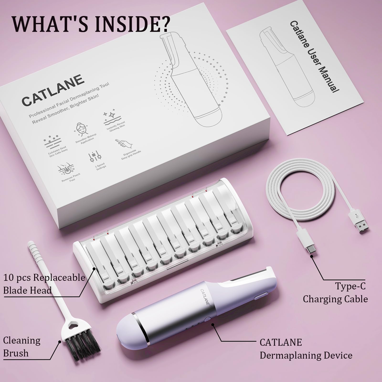 CATLANE Utilisation quotidienne douce, adaptée à la routine beauté.