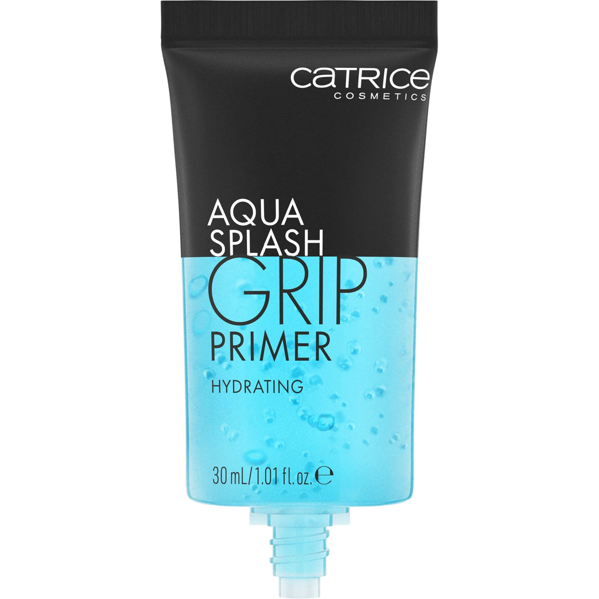 Catrice Aqua Splash Grip Primer – flacon translucide avec sensation rafraîchissante lors de l’application.