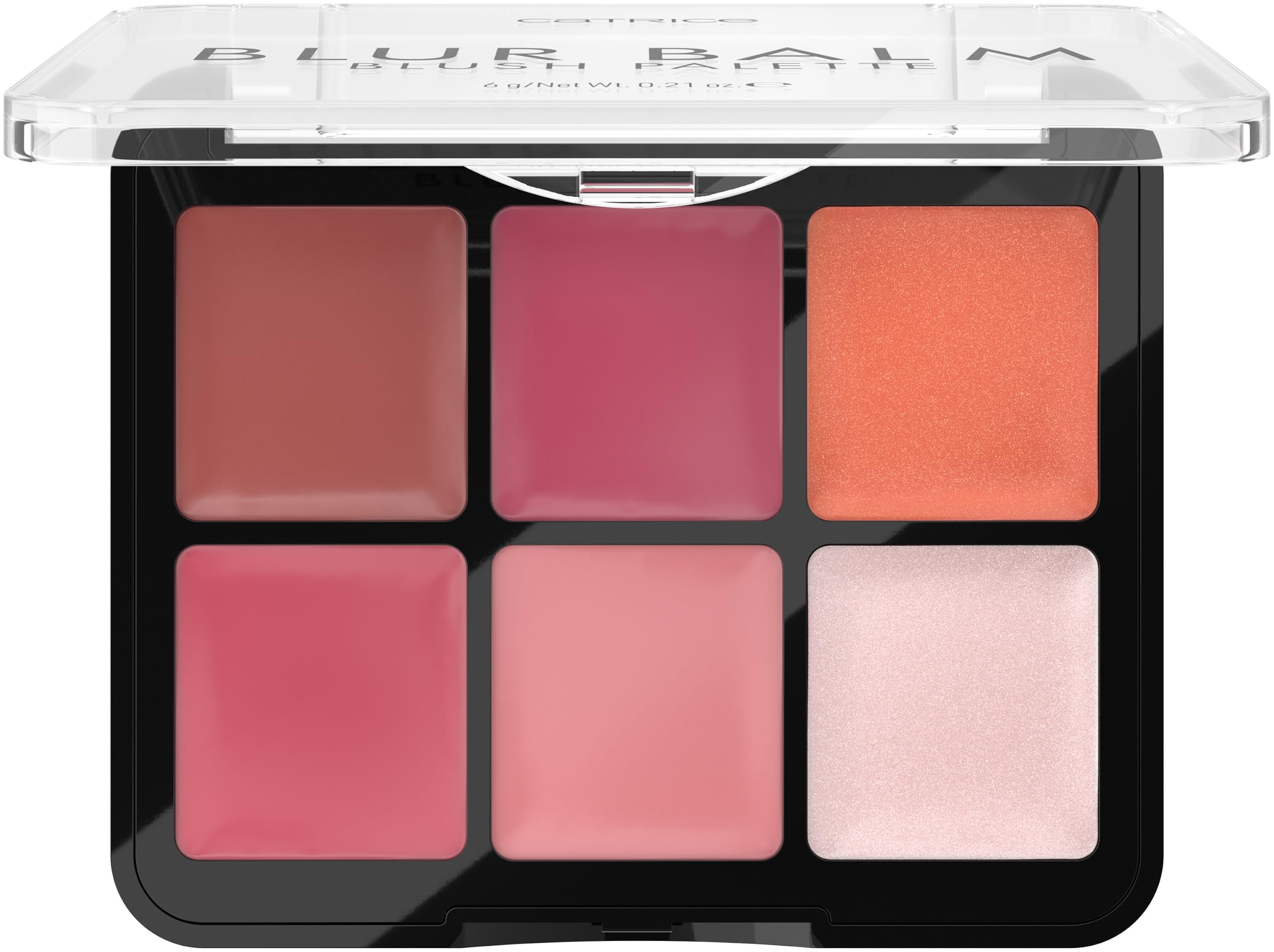 Texture crème qui devient poudre douce de la Catrice Blur Balm Palette.