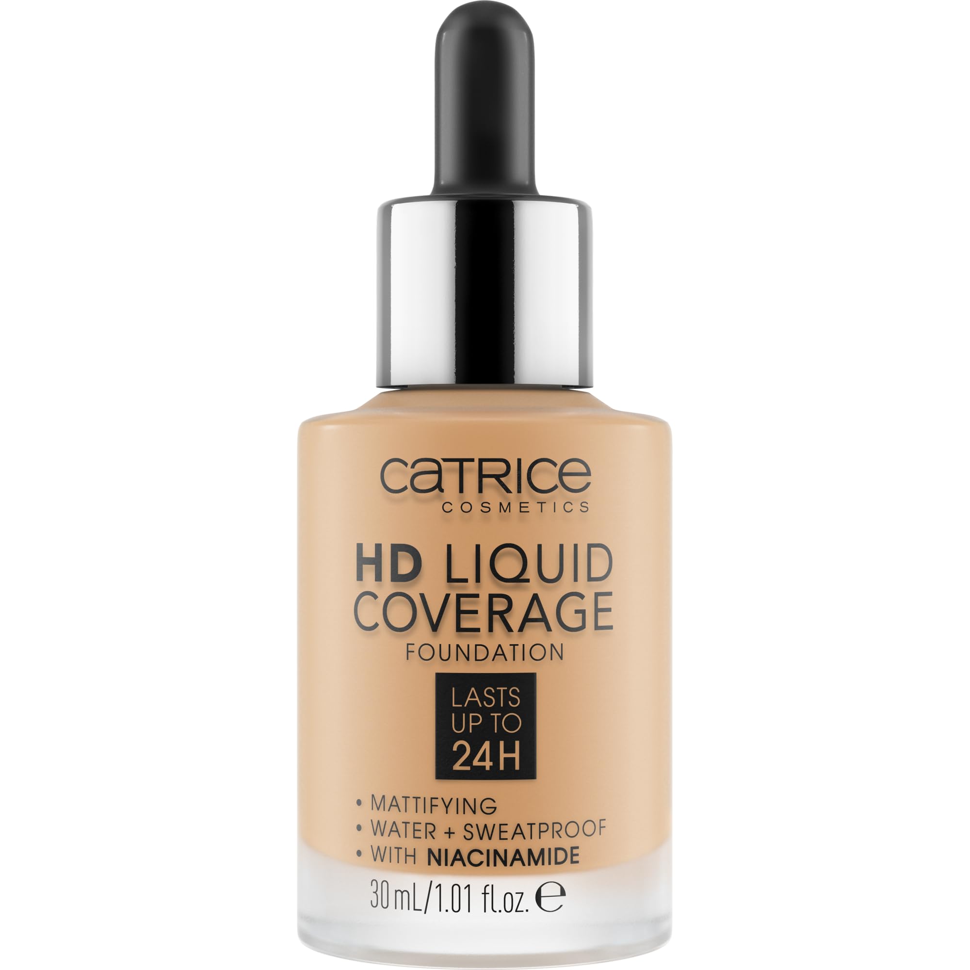 Catrice HD Liquid Coverage, fini mat pour teint homogène toute la journée.