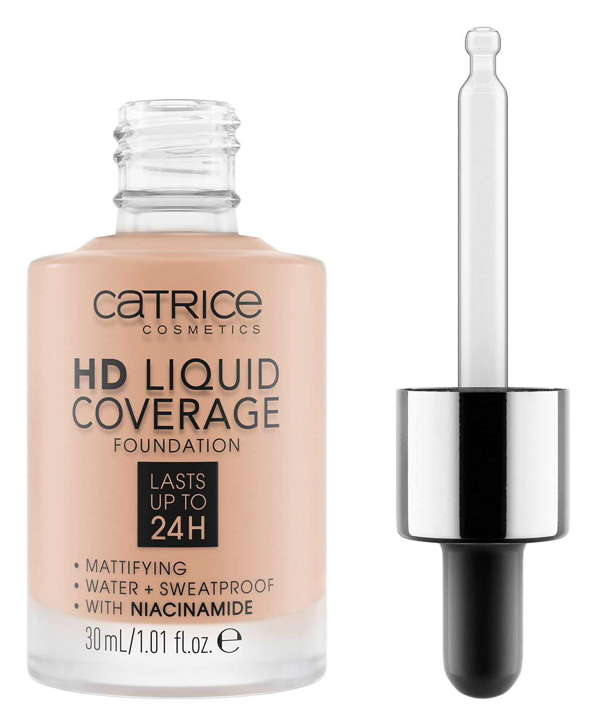 Fond de teint Catrice HD Liquid Coverage avec pipette – couvrance longue durée et fini mat
