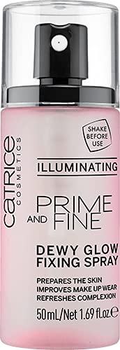 Brume légère de Catrice Prime & Fine pour un teint frais et frais.