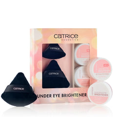 Catrice coffret Noël, vue du duo correcteur et poudre, pour un regard lumineux.