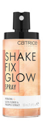 Catrice Shake Fix Glow Spray offre une texture légère et rafraîchissante sur la peau.