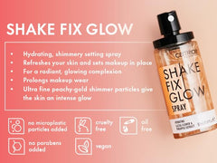 Catrice Shake Fix Glow Spray offre hydratation sans huile grâce au cactus et à l'ananas.