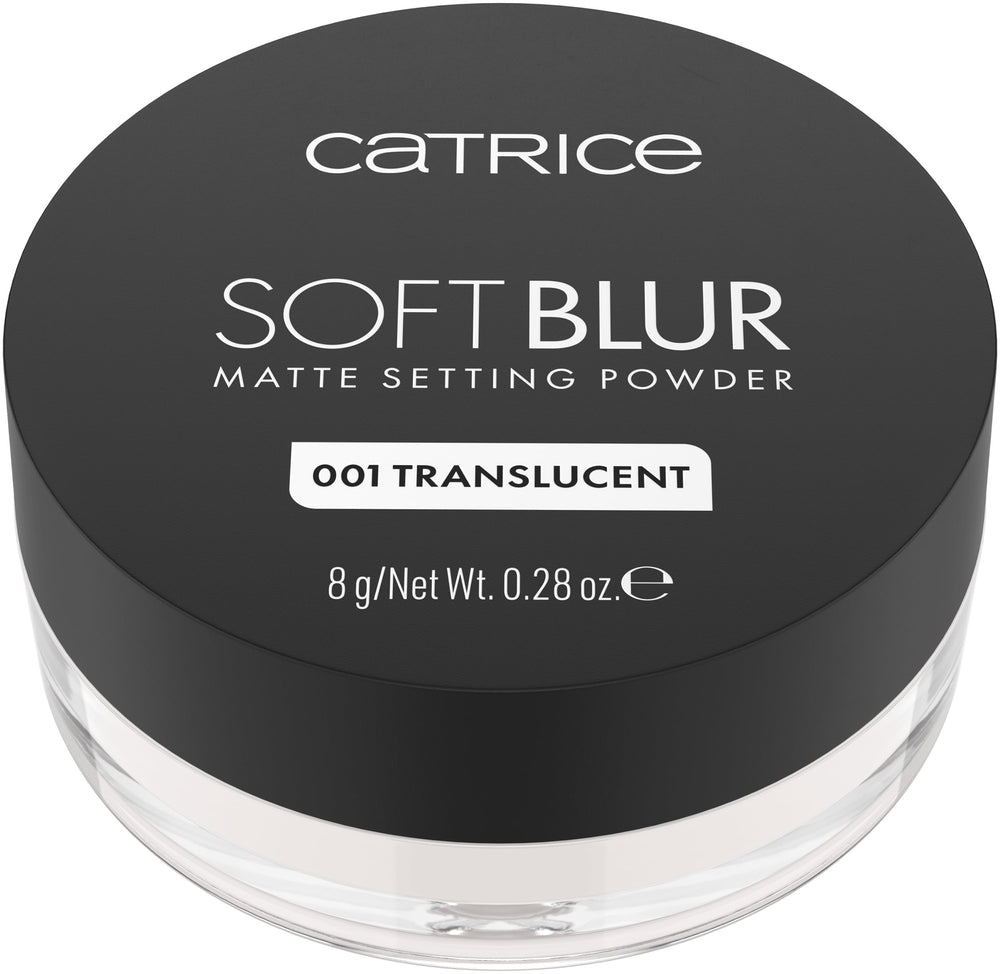 Catrice Soft Blur poudre libre: application facile et retouche rapide.