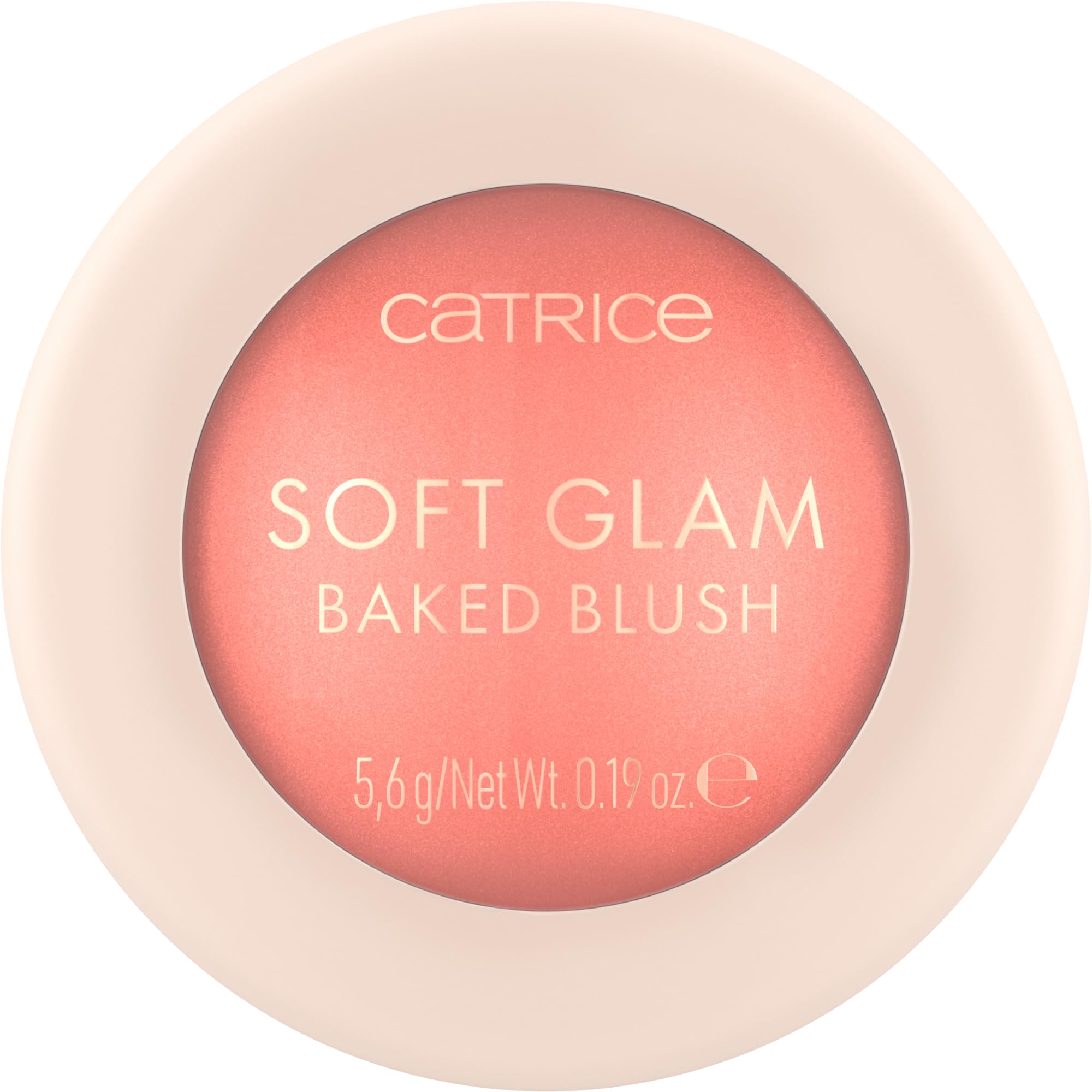 Catrice Soft Glam Baked Blush teinte Cheeky Coral pour un éclat rosé naturel