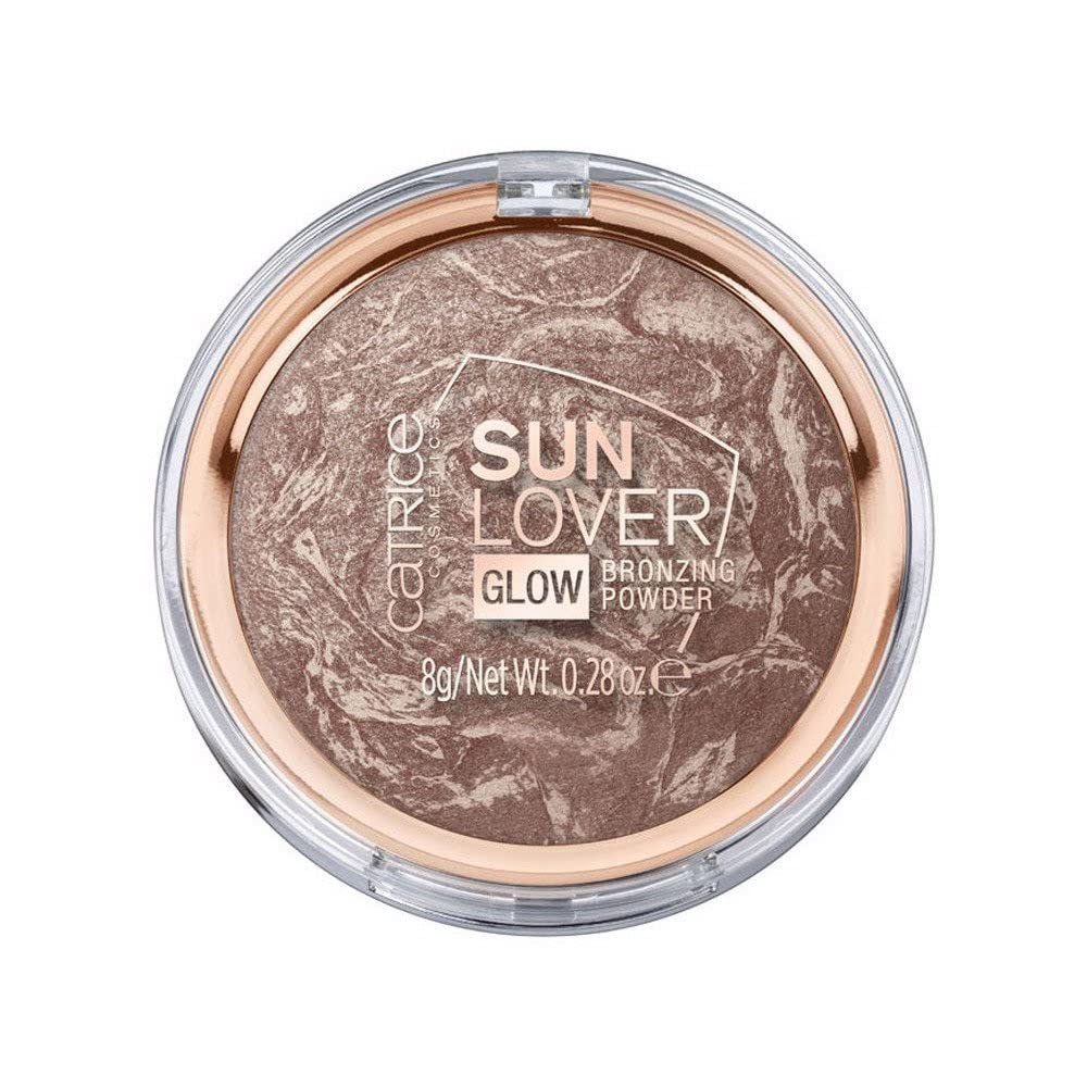 Catrice Sun-Kissed Bronze, poudre marbrée pour un éclat naturel durable.