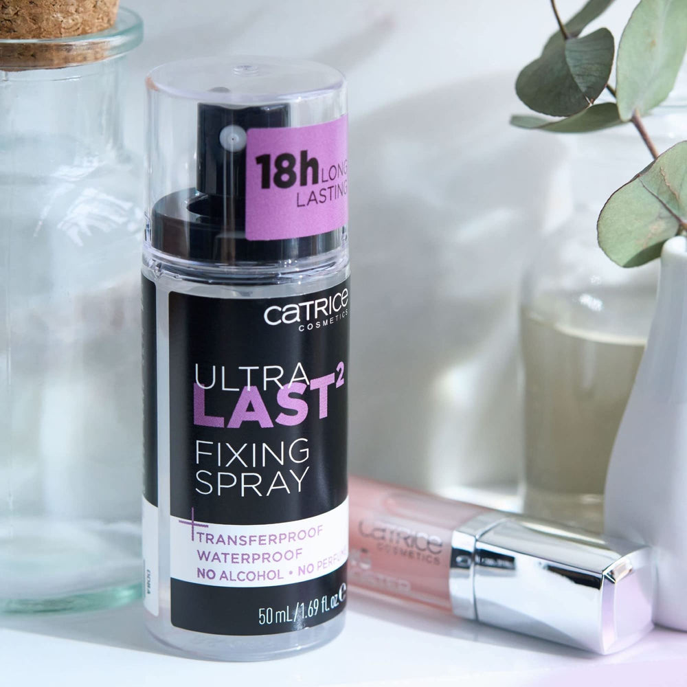 Catrice Ultra Last2 Fixing Spray, formule vegan et non testée sur les animaux.