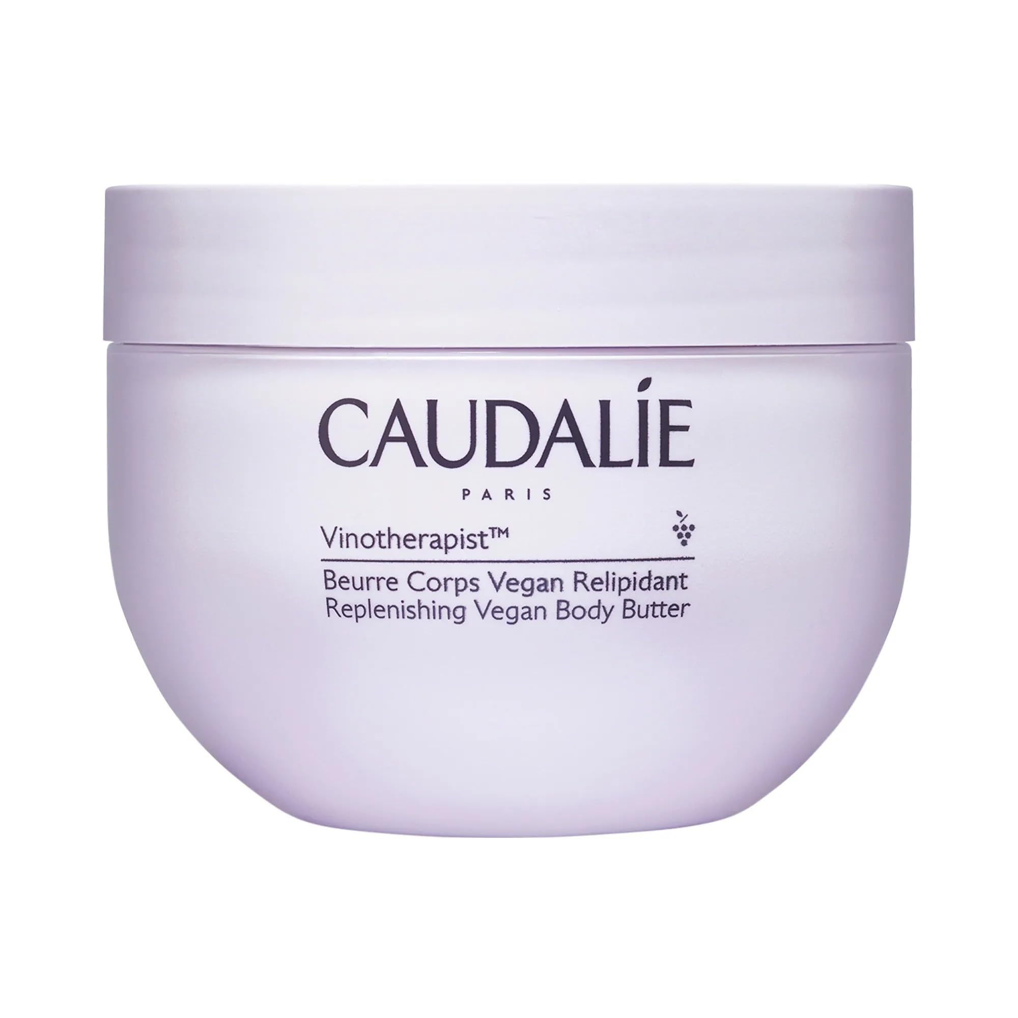 Caudalie baume-corps vegan: texture riche et nourrissante offrant 24 heures d'hydratation.
