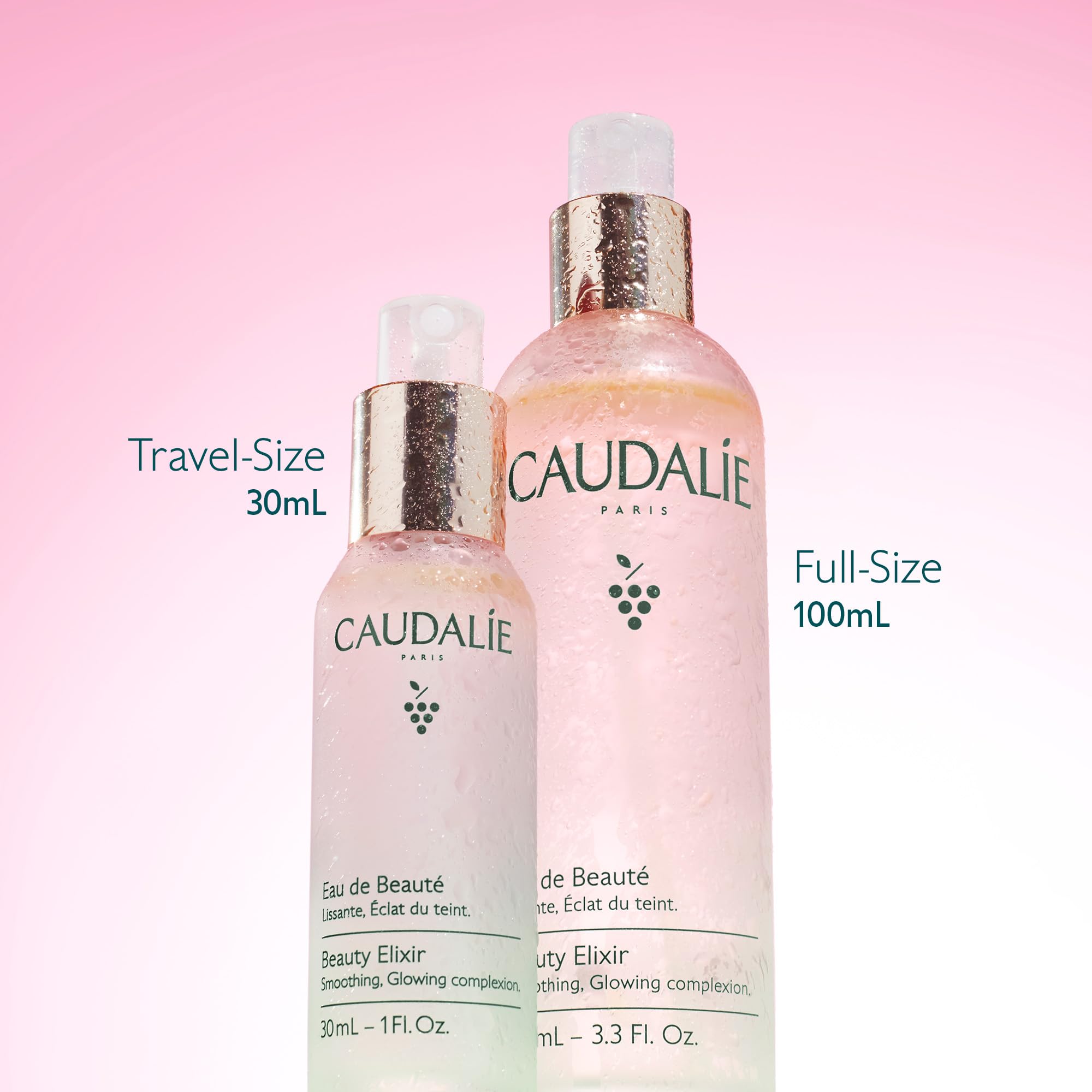 Caudalie Beauty Elixir aperçu des ingrédients hydratants et lumineux.