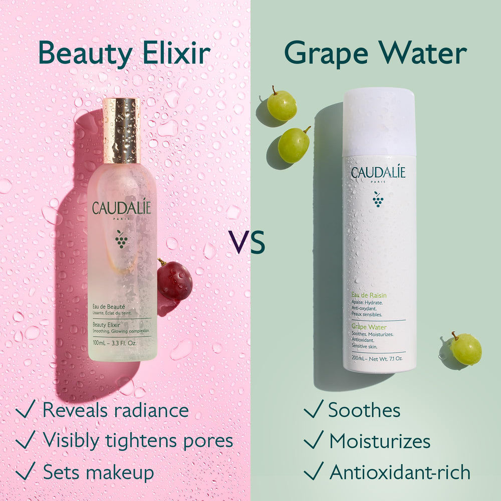 Caudalie Beauty Elixir arôme menthe-rose-romarin, stimulation des sens.
