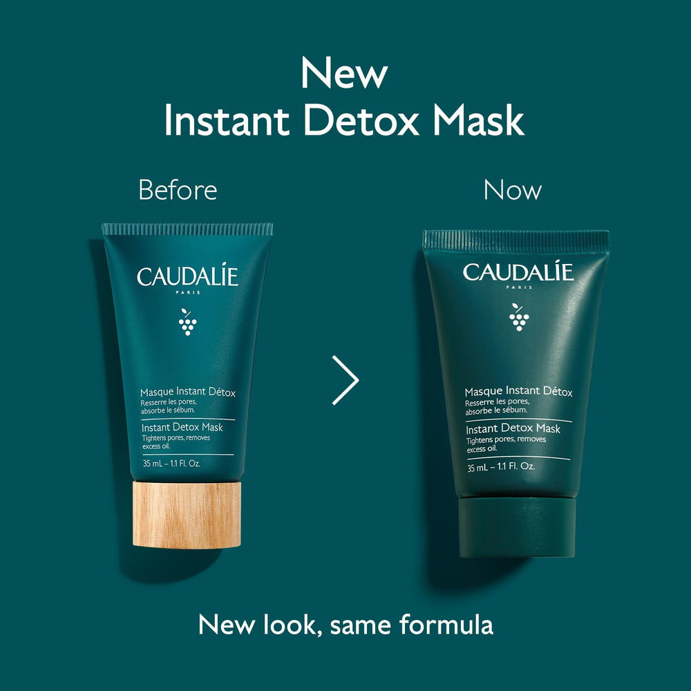 Pores visiblement resserrés après dix minutes avec ce masque Caudalie