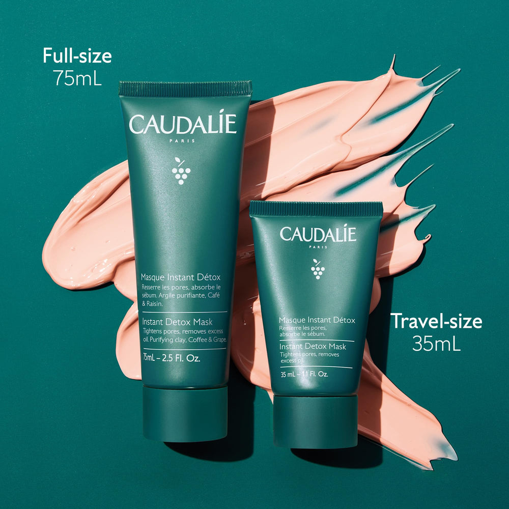 Rinçage à l’eau révèle peau nette après Caudalie Instant Detox