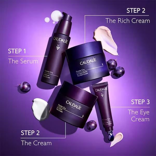 Bio-ceramides dans Caudalie Premier Cru Rich Cream renforçant la barrière.