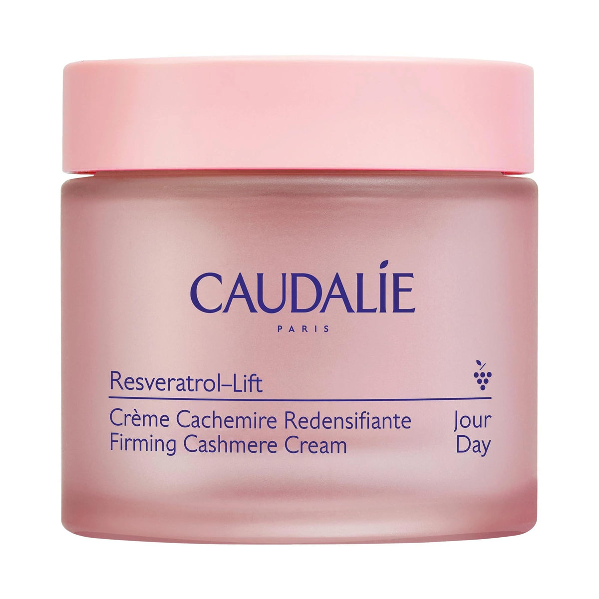Caudalie Resveratrol-Lift crème cashmere en pot, hydratation durable et fermeté visuelle.