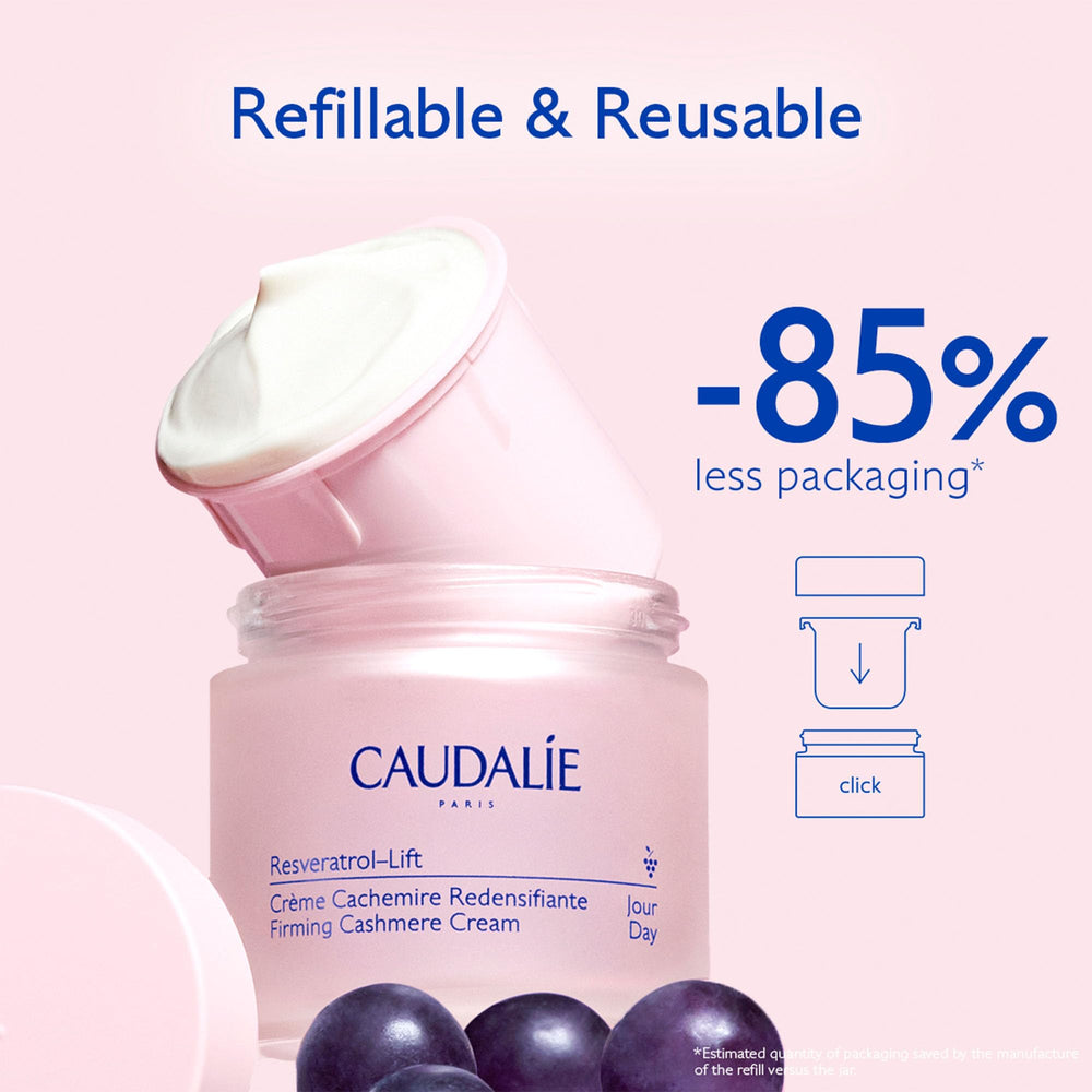Caudalie Resveratrol-Lift Crème, formule sans rétinol adaptée à tous types de peau.