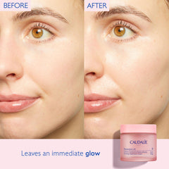 Caudalie Resveratrol-Lift Crème, texture cashmere qui glisse sur la peau.