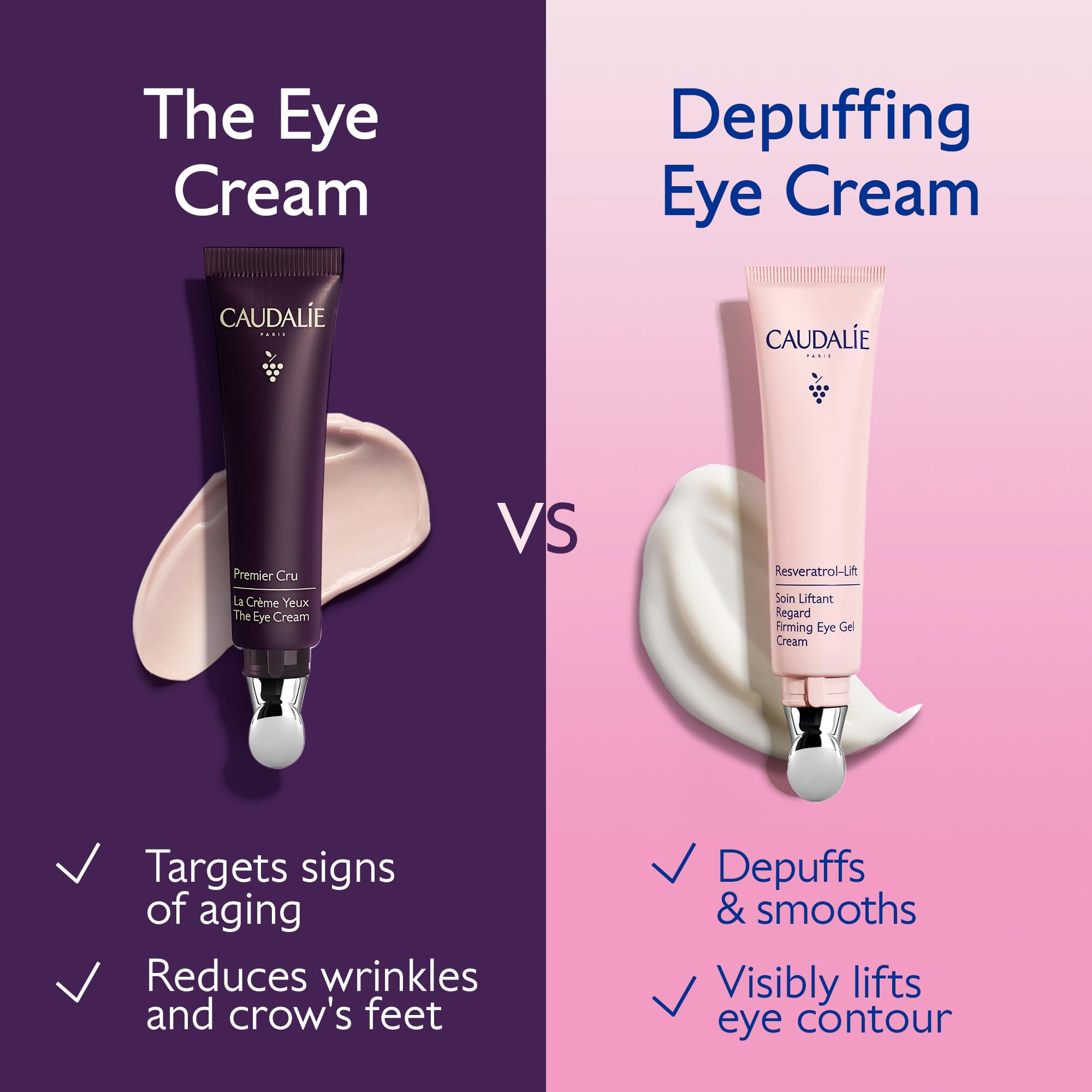 Caudalie Resveratrol-Lift Gel hyaluronique hydratation contour oeil.