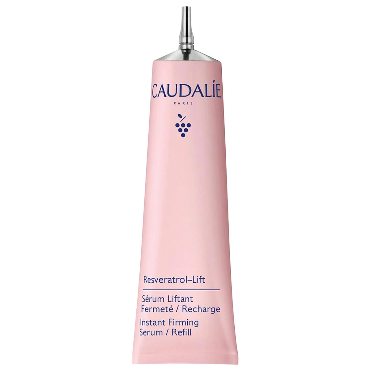 Caudalie Resveratrol-Lift: bouteille de sérum Caudalie sur fond clair, soin rafraîchissant pour la fermeté.