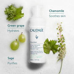 Caudalie Vinoclean, eau de raisin pour hydratation légère et éclat.