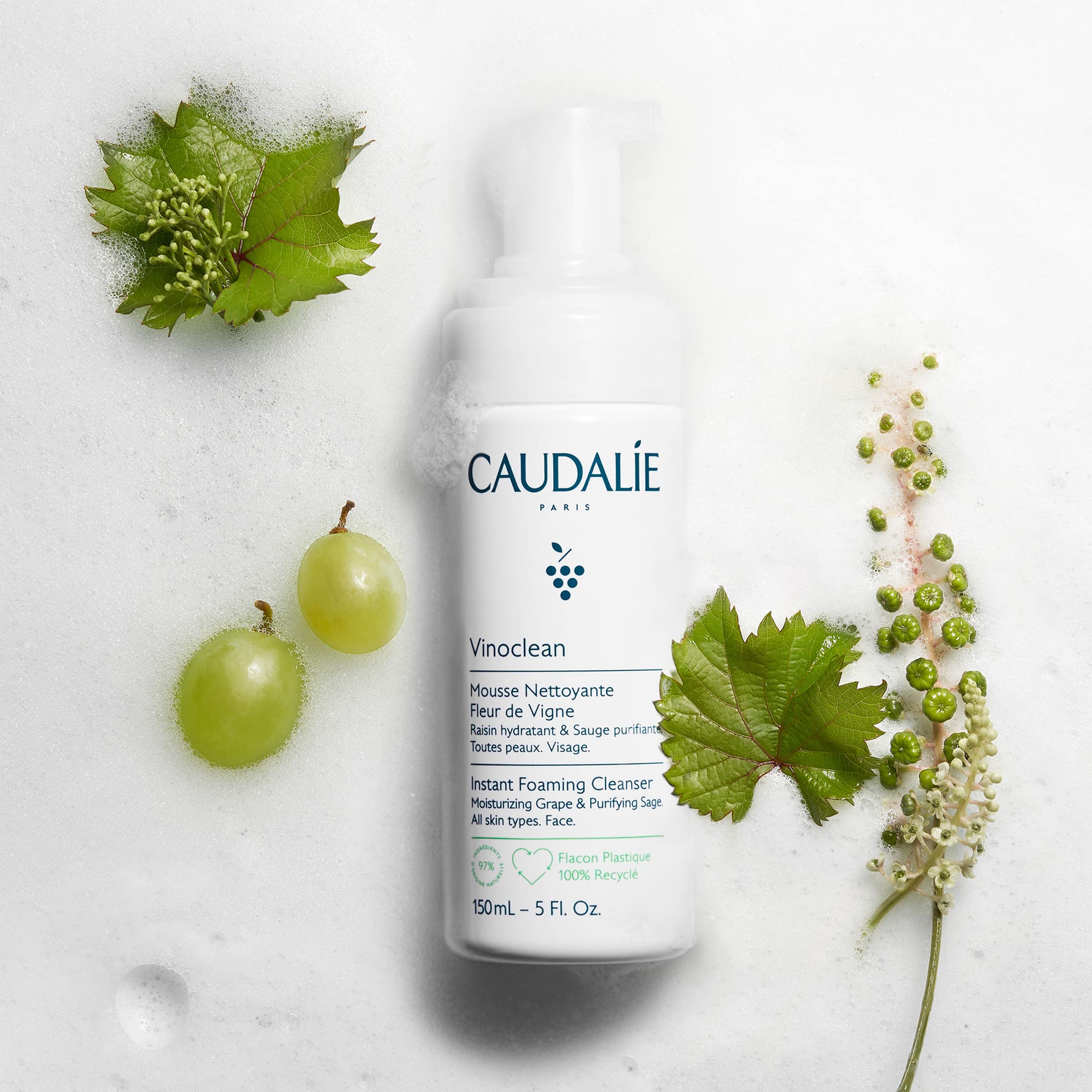 Caudalie Vinoclean: eau de raisin hydratante révélant l’éclat